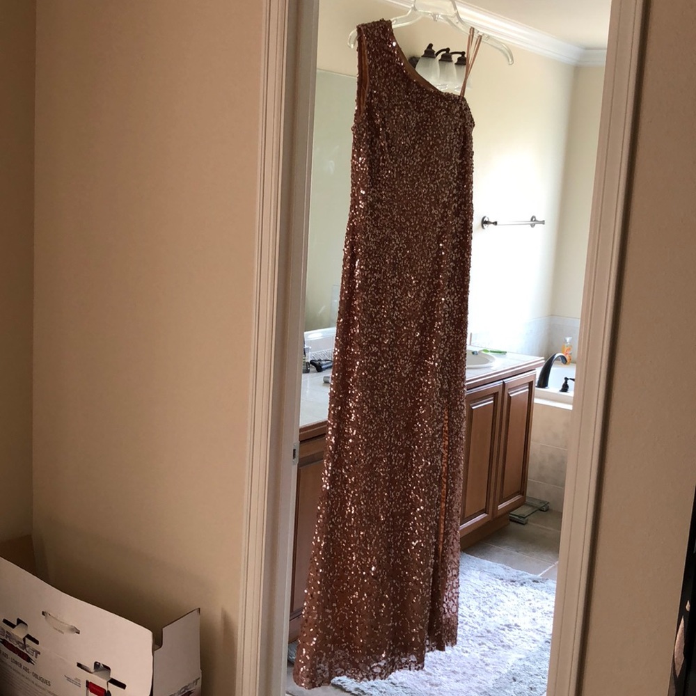 Rose gold sequin dress - like new